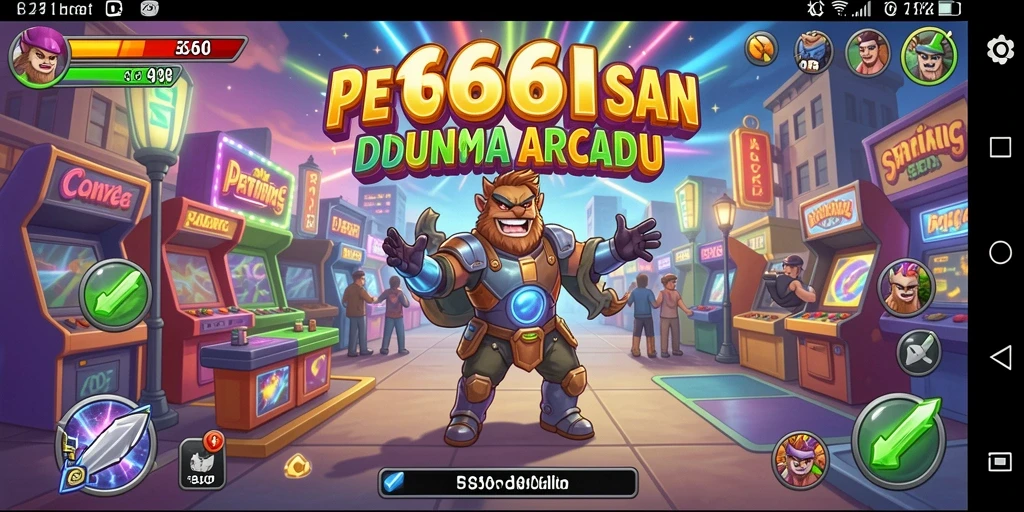 Screenshot gameplay seru dari game Arcade 666I.