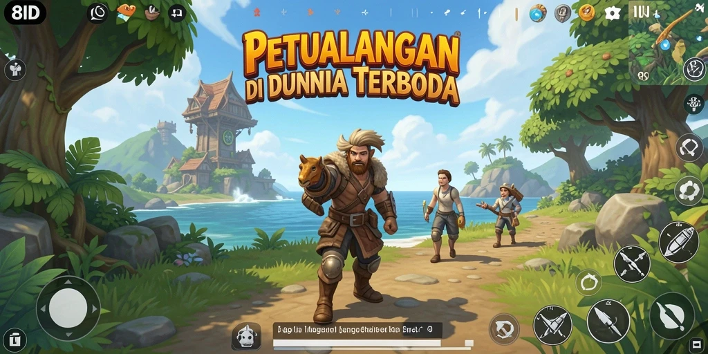 Gameplay seru di dunia terbuka 8ID yang penuh petualangan.