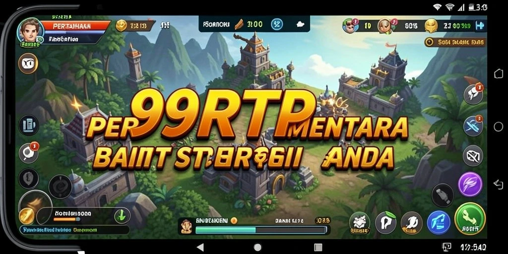 Screenshot utama 99RTP menampilkan aksi menara pertahanan yang mendebarkan.