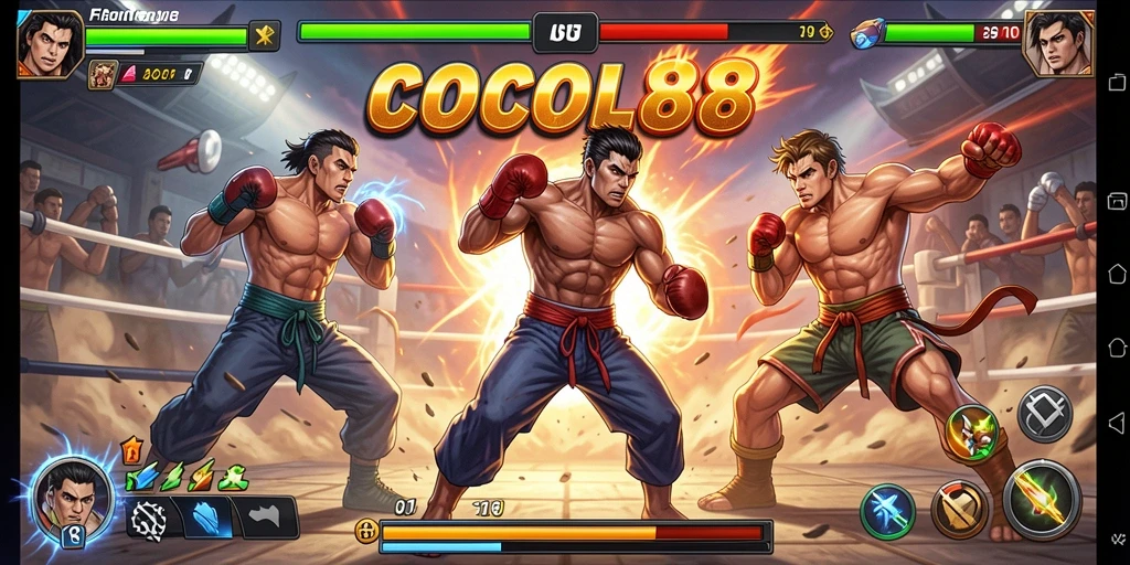 Tampilan aksi gameplay COCOL88 yang mendebarkan.
