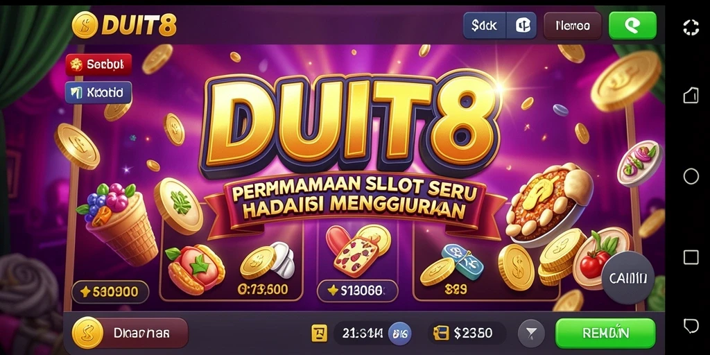 Tampilan gameplay yang menarik pada DUIT8 dengan banyak pilihan slot.