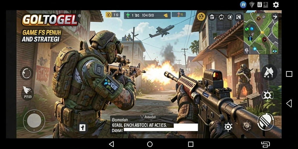 Screenshot GOLTOGEL menampilkan momen seru dalam pertempuran FPS.