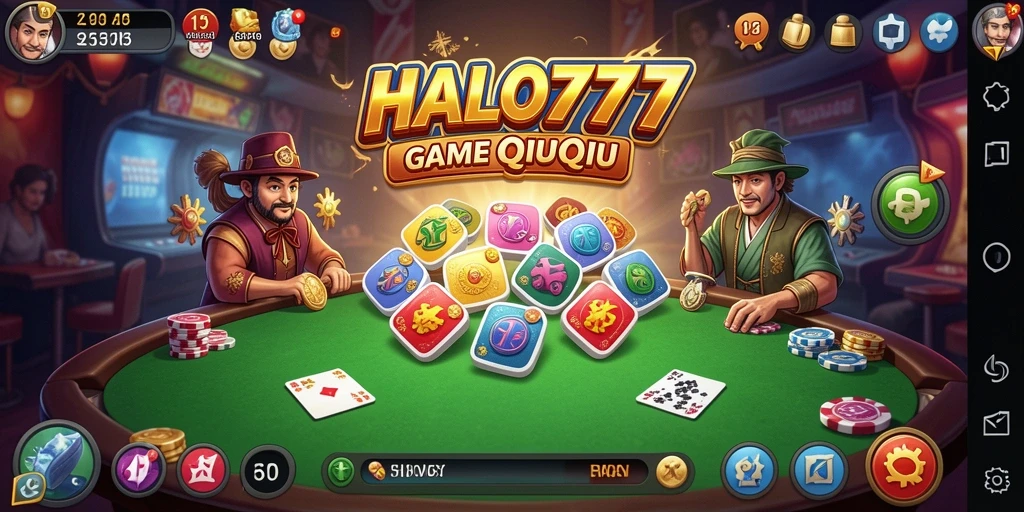 Tampilan gameplay QiuQiu yang menarik dan interaktif.