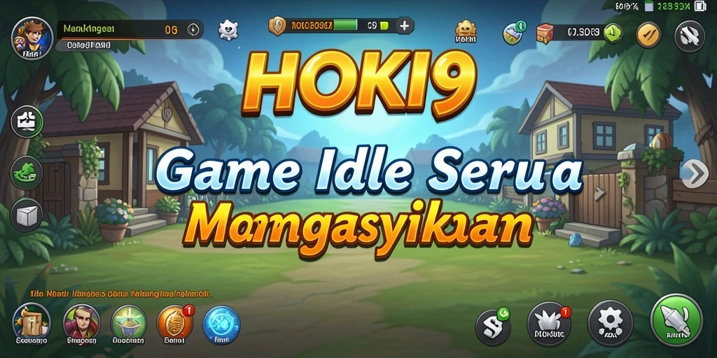 Tampilan gameplay HOKI9 yang menarik dengan karakter unik dan pengumpulan item.