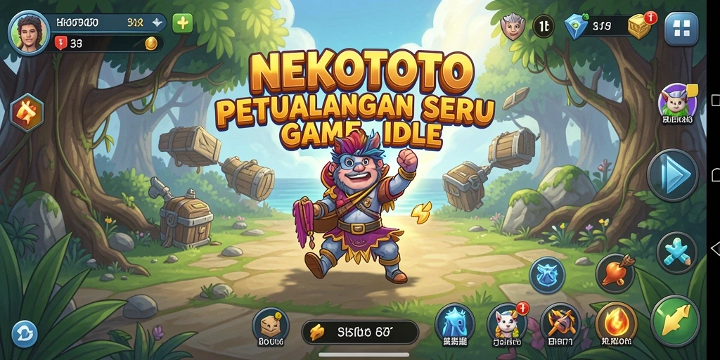 Tampilan gameplay <strong>NEKOTOTO</strong> yang menawan dengan berbagai kucing lucu.