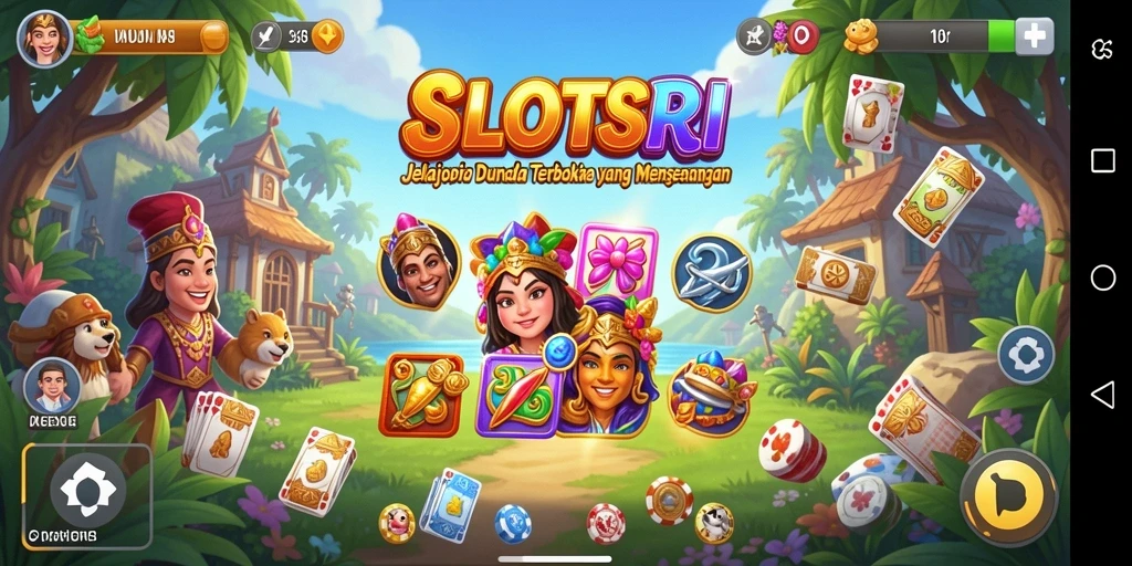 Tangkapan layar gameplay SLOTSRI menunjukkan keindahan dunia terbuka.