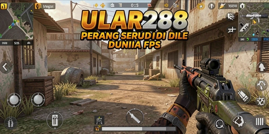 Tangkapan layar gameplay ULAR288 yang menunjukkan aksi tembak-menembak yang intens.