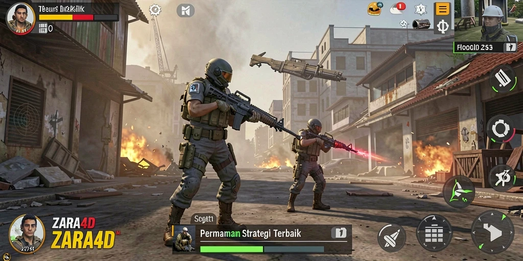 Screenshot gameplay ZARA4D dengan taktik yang mendebarkan dan momen-momen strategis.